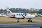 D-IBIS @ EDKB - Cessna T303 Crusader at Bonn-Hangelar airfield during the Grumman Fly-in 2022 - by Ingo Warnecke
