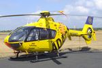 D-HSAN @ EDKB - Eurocopter EC135P2 EMS-helicopter of ADAC Luftrettung at Bonn-Hangelar airfield during the Grumman Fly-in 2022