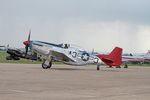 G-SIJJ @ EGSU - 44-72035 (G-SIJJ) 1944 North American P-51D Mustang BoB Display Duxford - by PhilR