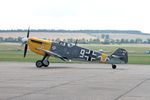G-AWHH @ EGSU - G-AWHH (White 9, C4K-105) 1958 Hispano HA-1112 M1L Buchon BoB Display Duxford - by PhilR