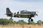 G-RUMW @ EGSU - JV579 (G-RUMW) 1945 Grumman Wildcat FM2 FAA BoB Display Duxford - by PhilR