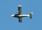 OY-YNS @ EGFH - Survey aircraft operated by Bio Flight overhead at 3000 feet. - by Roger Winser