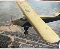 N4667 - Hand colored photo of the SCORPION TOO that my dad drew. 1940's - by Ronald Hughart