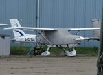 G-CFSJ @ EGSX - Parked outside the hangar at North Weald, Essex - by Chris Holtby