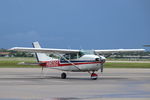 N8506Q @ KFMY - Cessna Turbo Stationair parked on the Base Ops ramp at Page Field