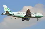5B-DCX @ LGAV - Landing in ATH: Cyprus Airways A319 - by FerryPNL