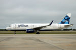 N834JB @ KRSW - JetBlue Flight 1711 taxis to the gate at Southwest Florida International Airport following flight from Newark-Liberty International Airport