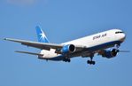 OY-SRU @ LGAV - Star Air B763F on approach - by FerryPNL