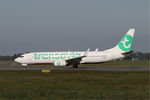 F-GZHJ @ LFRB - Boeing 737-86J, Taxiing to rwy 07R, Brest-Bretagne Airport (LFRB-BES) - by Yves-Q