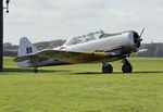 G-CIUW @ EGLM - Noorduyn AT-16 Harvard II at White Waltham now sporting civil registration number on rear fuselage.
