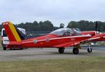ST-36 @ EBBL - SIAI-Marchetti SF.260M of the FAeB (Belgian Air Force) 'Diables Rouges / Red Devils' aerobatic team at the 2022 Sanicole Spottersday at Kleine Brogel air base - by Ingo Warnecke