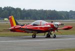 ST-25 @ EBBL - SIAI-Marchetti SF.260MB of the FAeB (Belgian Air Force) 'Diables Rouges / Red Devils' aerobatic team at the 2022 Sanicole Spottersday at Kleine Brogel air base - by Ingo Warnecke