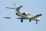 129 @ LFRJ - Dassault Falcon 10 MER, On final rwy 08, Landivisiau Naval Air Base (LFRJ) - by Yves-Q