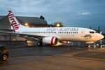 PH-BGT @ EGSH - Departing The Respray Hangar After Respray Into Its New Operators Livery, Virgin Australia.
To Become VH-?JV - by Josh Knights
