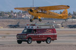 N35547 @ LSV - Taking off from the support vehicle at Aviation Nation 2022 (having landed on it earlier) - by Alan Howell