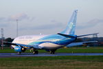VH-PNI @ EGSH - Just landed at Norwich.