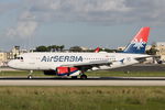 YU-APA @ LMML - A319 YU-APA Air Serbia - by Raymond Zammit