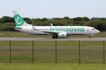 F-HUYC @ LFRB - Boeing 737-8JP, Take off run rwy 07R, Brest-Bretagne airport (LFRB-BES) - by Yves-Q