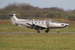 LX-JFU @ LFRB - Pilatus PC-1247E, Taxiing rwy 25L, Brest-Bretagne Airport (LFRB-BES) - by Yves-Q