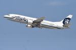 N769AS @ KLAX - Alaska Boeing 737-4Q8, N769AS departing 25R LAX - by Mark Kalfas