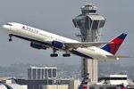 N126DL @ KLAX - Delta Boeing 767-332, N126DL departing 25R LAX - by Mark Kalfas