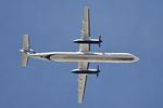 N449QX @ KPSP - Horizon /Alaska Bombardier DHC-8-402, N449QX on approach to PSPPSP - by Mark Kalfas