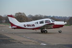 G-BUJO @ EGTF - Piper PA-28-161 Cherokee Warrior II at Fairoaks. Ex N1014Q - by moxy