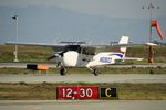 N60603 @ KSQL - Little bit of snow on the mountain. San Carlos Airport in California 2022. - by Clayton Eddy