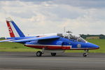 E166 @ LFOA - Dassault Dornier Alphajet (F-UHRW), Athos 05 of Patrouille de France 2016, Avord Air Base 702 (LFOA) Open day 2016 - by Yves-Q