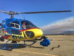 N71HD @ KCNO - Refueling during Skyline fire in the hills South of Corona. - by Marty Kusch