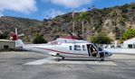 N702AL @ L11 - Pebbly Beach Heliport. - by Marty Kusch