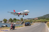 YU-APL @ JSI - Landing at Skiathos - by Andy Collins