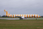 D-ABOJ @ EGSH - Departing Norwich after a re-spray. - by Graham Reeve