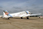 G-AMSV @ EGVA - G-AMSV 1944 Douglas C-47 Air Atlantique IAT 06.86 - by PhilR