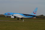 OO-JLO @ LFRB - Boeing 737-8K5, Landing rwy 25L, Brest-Bretagne airport (LFRB-BES) - by Yves-Q