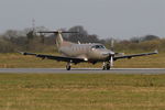 LX-JFU @ LFRB - Pilatus PC-1247E, Taxiing rwy 25L, Brest-Bretagne Airport (LFRB-BES) - by Yves-Q