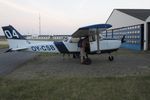 OY-CSB @ EKRK - Cessna 172S OY-CSB seen in front of its hangar at 
Roskilde Airport after a flight from Rugen in Germany. - by Jan Lundsteen-Jensen