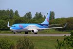 OO-TUK @ LFRB - Boeing 737-86J, Take off run rwy 25L, Brest-Bretagne airport (LFRB-BES) - by Yves-Q