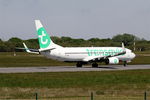 F-GZHJ @ LFRB - Boeing 737-86J, Take off run rwy 07R, Brest-Bretagne Airport (LFRB-BES) - by Yves-Q