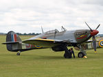 G-AMAU @ EGSU - G-AMAU 1944 Hawker Hurricane PZ865 Flying Legends Duxford - by PhilR