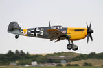 G-AWHH @ EGSU - 9 (G-AWHH) 1958 HA 1112 Buchon M1L Flying Legends Duxford - by PhilR