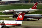 OE-ILG @ EGKK - At London Gatwick early 1992.