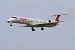 F-GUEA @ LFRB - Embraer EMB-145MP, On final rwy 25L, Brest-Bretagne airport (LFRB-BES) - by Yves-Q