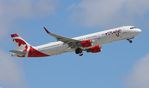 C-FJOU @ KFLL - Rouge A321 zx - by Florida Metal