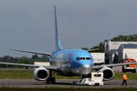 OO-TUK @ LFRB - Boeing 737-86J, Push back, Brest-Bretagne airport (LFRB-BES) - by Yves-Q