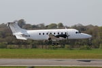 F-HBCB @ LFRB - Raytheon Aircraft Company 1900D, Landing rwy 05, Brest-Bretagne Airport (LFRB-BES) - by Yves-Q