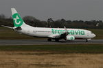 F-GZHJ @ LFRB - Boeing 737-86J, U-Turn rwy 07R, Brest-Bretagne Airport (LFRB-BES) - by Yves-Q