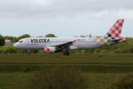 EC-NOY @ LFRB - Airbus 320-214, Take off run rwy 25L, Brest-Bretagne airport (LFRB-BES) - by Yves-Q