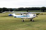 G-BAXU @ EGHP - G-BAXU 1973 Reims Cessna F150L Popham - by PhilR