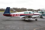 G-BJHB @ EGTB - G-BJHB 1981 Mooney M20J Booker - by PhilR